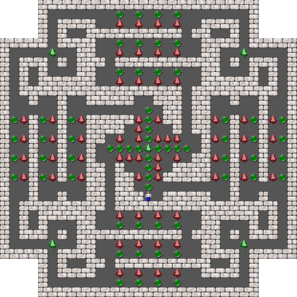Sokoban Monry and Panda Arranged level 102